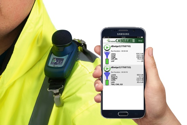 Dosimetrie Onderzoek Met Casella Dbadge2 Persoonlijke Geluidsdosismeter Tijdens RI&E Geluidsmeting Ten Behoeve Van Arbo Geluid Meten Basystemen