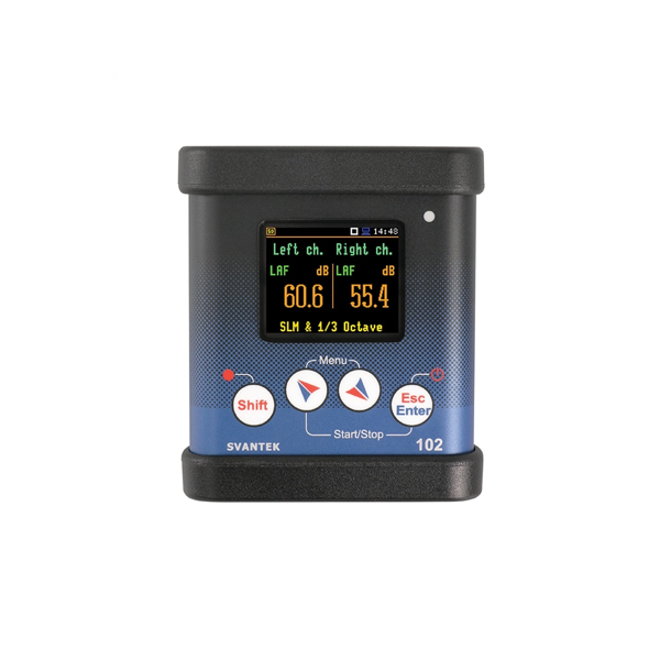 Basystemen Geluidmeten.Nl Geluidsdosismeter SVANTEK SV 102A+ Dosimeter Front